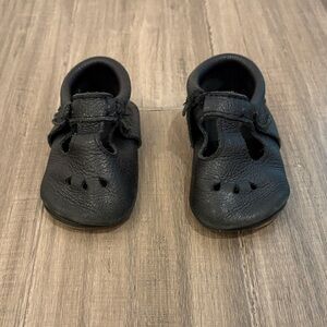 Freshly Picked Black Baby Walker Shoes
